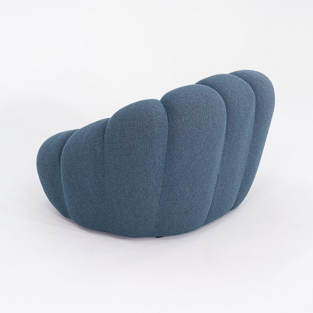 2023 Sacha Lakic para Roche Bobois Sillón Bubble Lounge de tela azul en venta 3