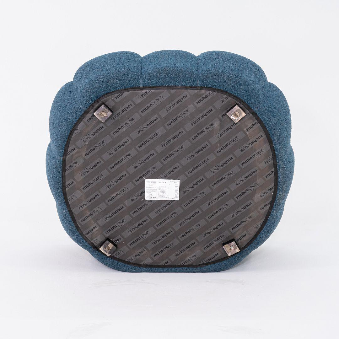 2023 Sacha Lakic para Roche Bobois Sillón Bubble Lounge de tela azul Moderno en venta