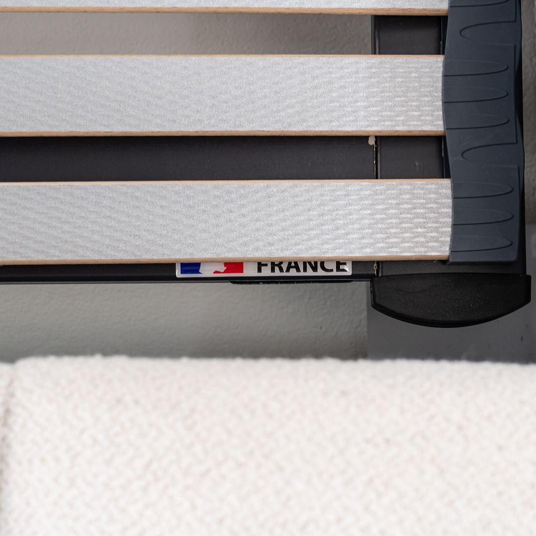 This is a Bubble Bed, originally designed by Sacha Lakic in 2014. This particular example was produced by Roche Bobois in Italy in 2023. The bed is comprised of a wooden frame and is upholstered in ivory Orsetto Flex Fabric. 
 

 The bed measures
