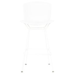 Ensemble de 4 tabourets de bar en plastique blanc moulé Harry Bertoia pour Knoll, 2023