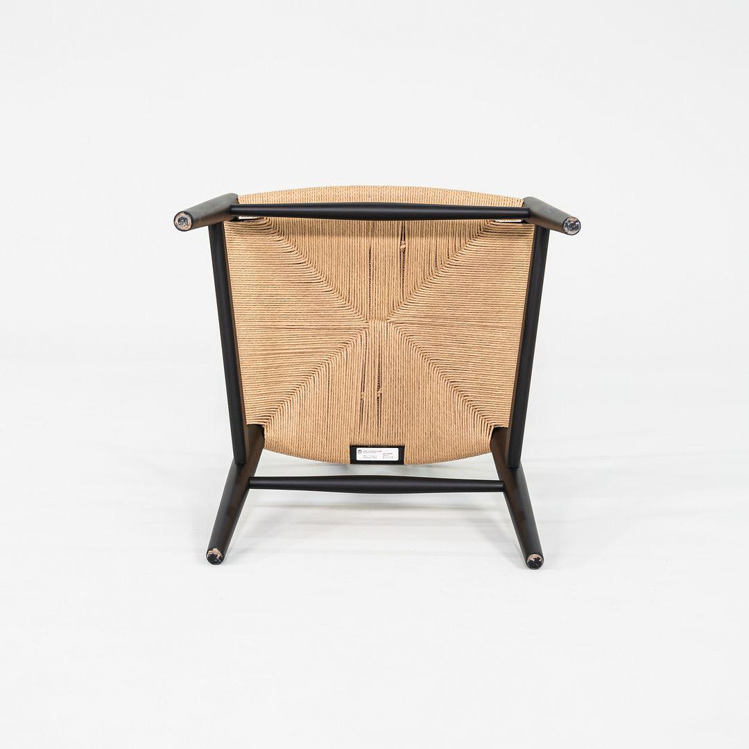 2023 Set of Four Carl Hansen Hans Wegner CH24 Wishbone Dining Chairs in Black 3