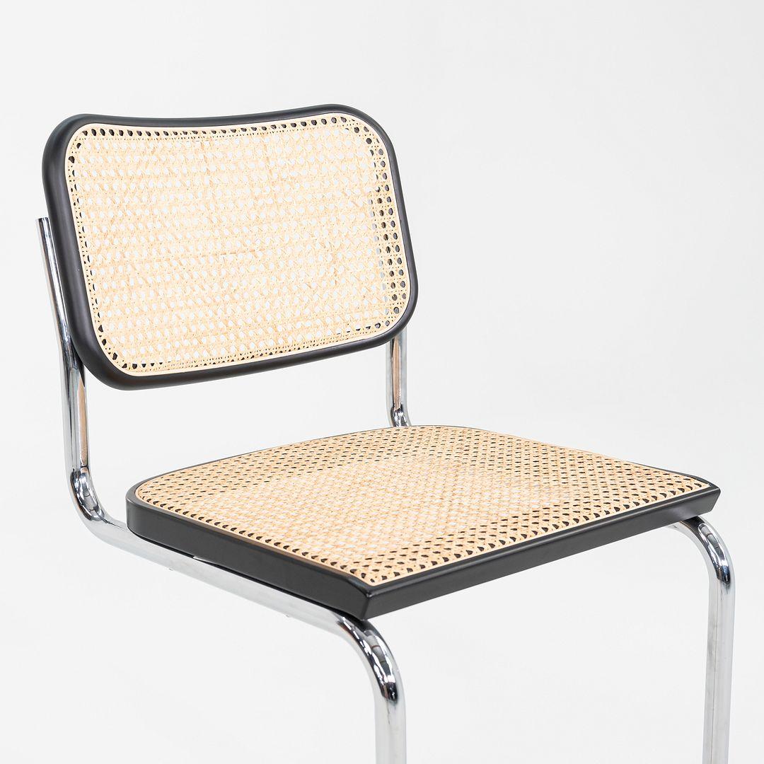 2023 Set of Three Cesca Counter Stools by Marcel Breuer for Knoll Ebonized Beech 4