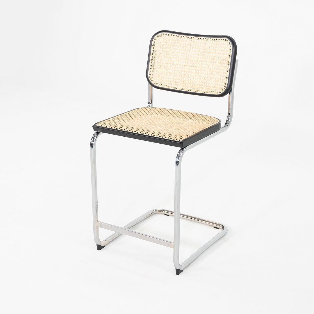2023 Set of Three Cesca Counter Stools by Marcel Breuer for Knoll Ebonized Beech 5