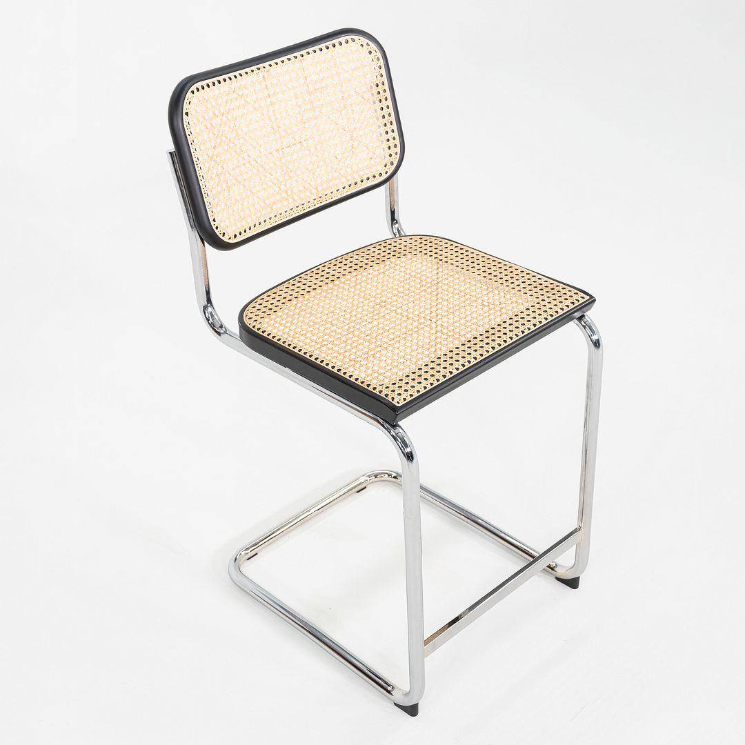 Steel 2023 Set of Three Cesca Counter Stools by Marcel Breuer for Knoll Ebonized Beech