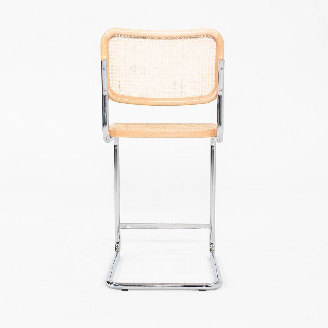 Americano 2023 Set di tre sgabelli da banco Cesca di Marcel Breuer per Knoll in Beeche