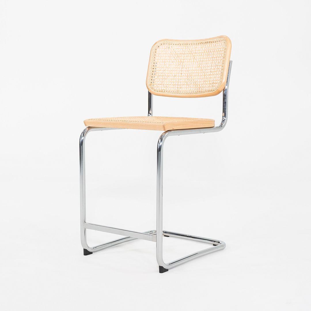 2023 Set di tre sgabelli da banco Cesca di Marcel Breuer per Knoll in Beeche 1