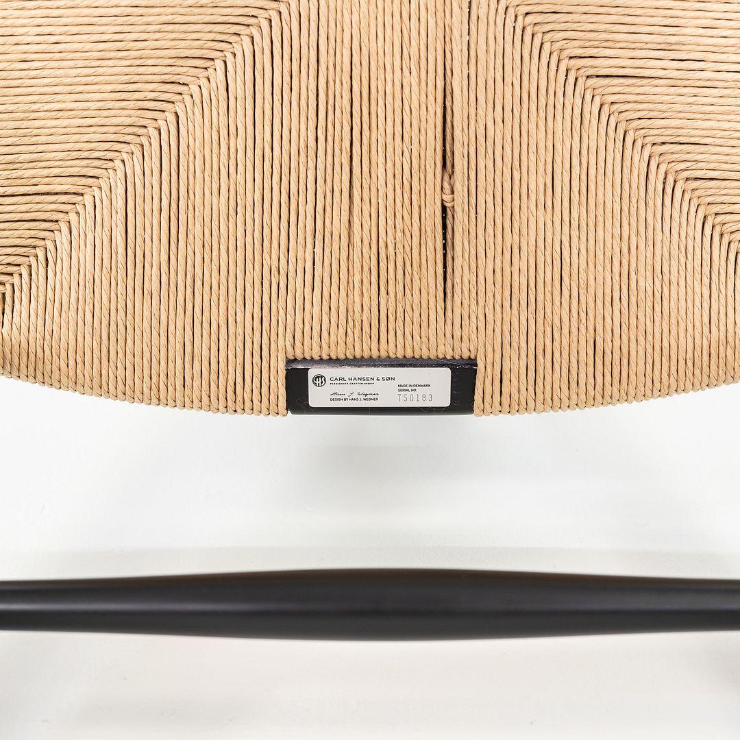 2023 Set di tre poltrone da pranzo Hans Wegner per Carl Hansen CH24 Wishbone in vendita 2