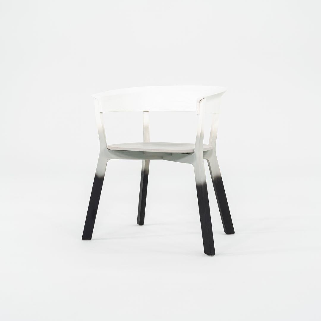 2023 Werner Aisslinger for Moroso Wood Bikini Chair Blur Effect White Black Wood For Sale 4