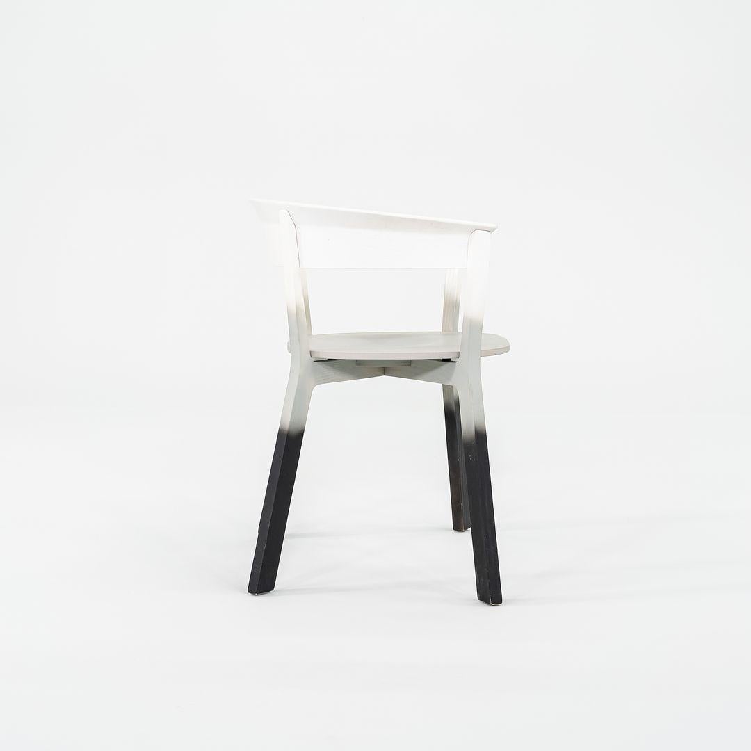 Modern 2023 Werner Aisslinger for Moroso Wood Bikini Chair Blur Effect White Black Wood For Sale