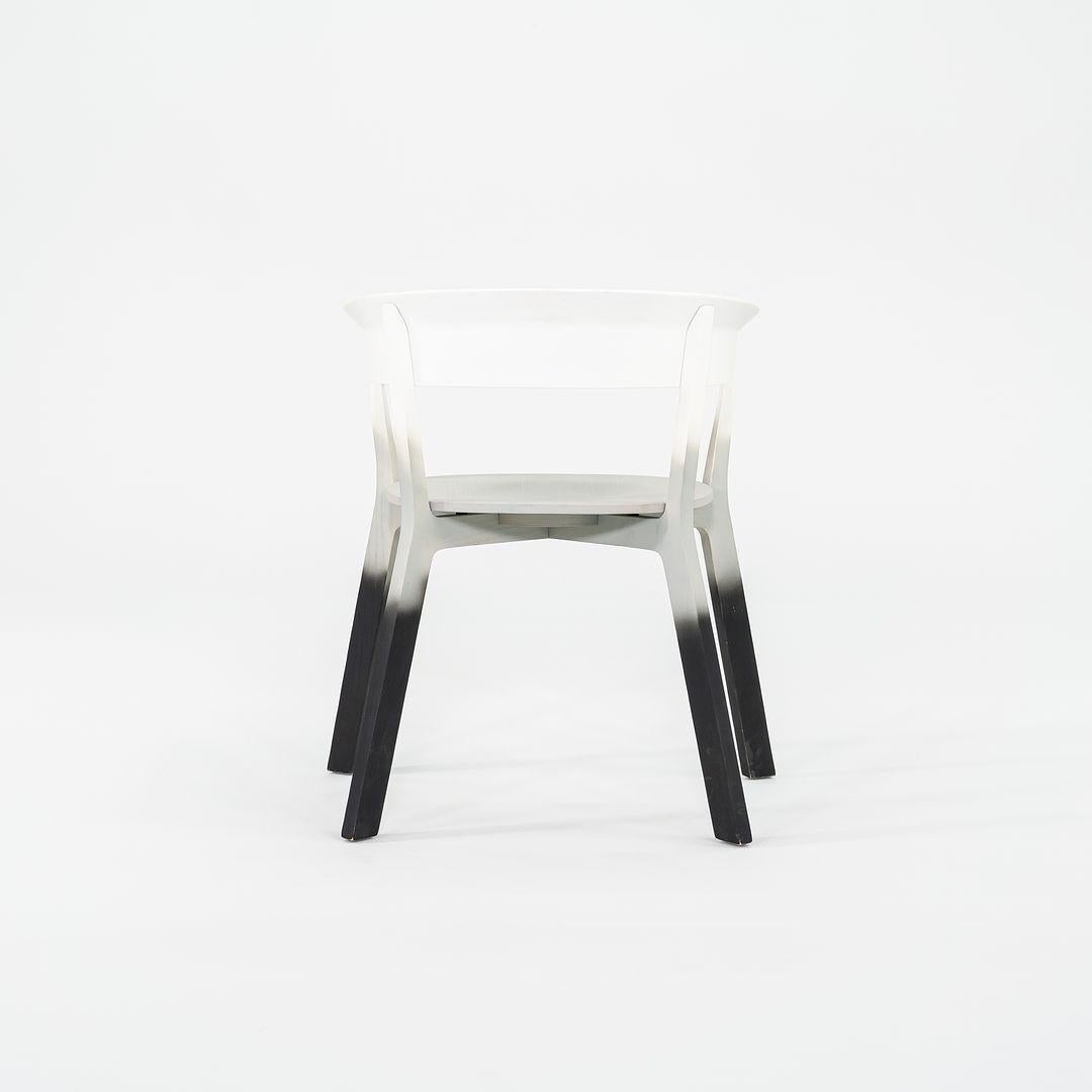 Italian 2023 Werner Aisslinger for Moroso Wood Bikini Chair Blur Effect White Black Wood For Sale