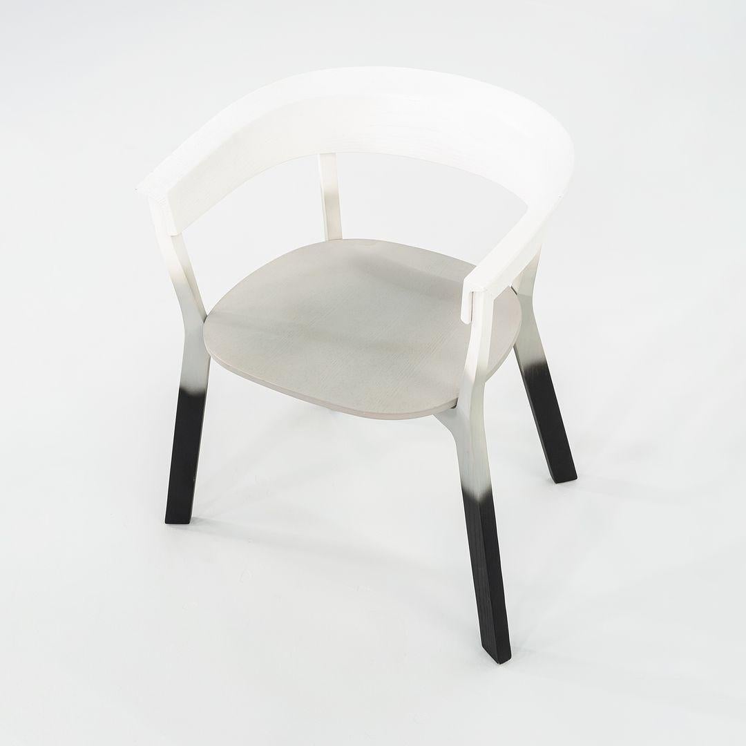 2023 Werner Aisslinger for Moroso Wood Bikini Chair Blur Effect White Black Wood For Sale 1