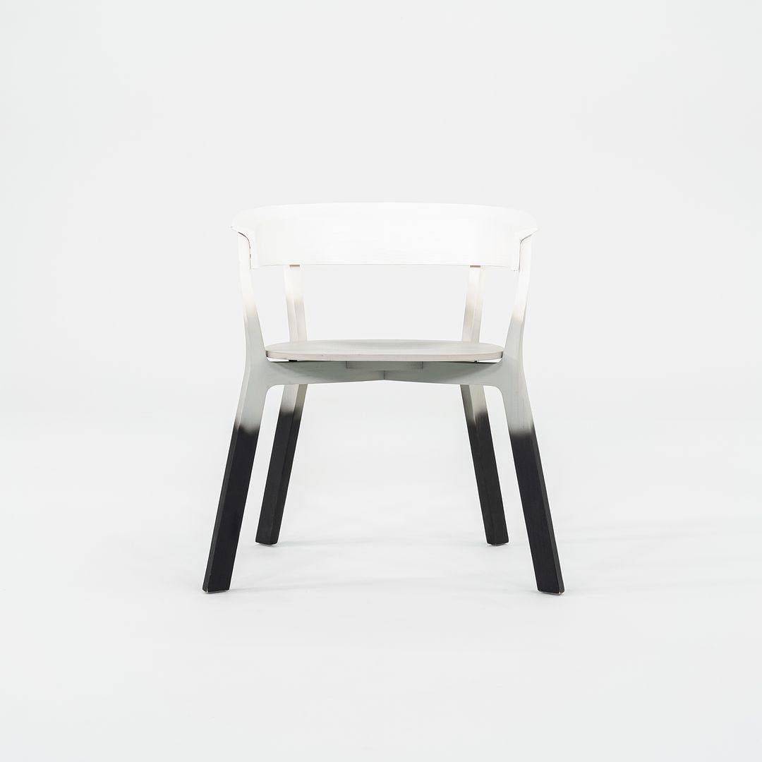 2023 Werner Aisslinger for Moroso Wood Bikini Chair Blur Effect White Black Wood For Sale 3