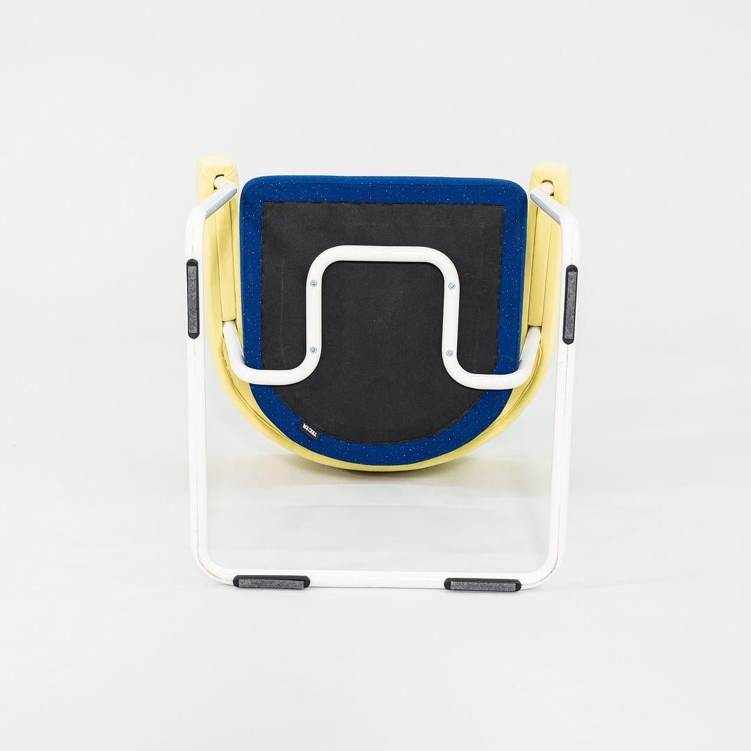 2023 Sillón de comedor Wolfgang Hartauer para Tecta D9 en tejido amarillo / azul en venta 3