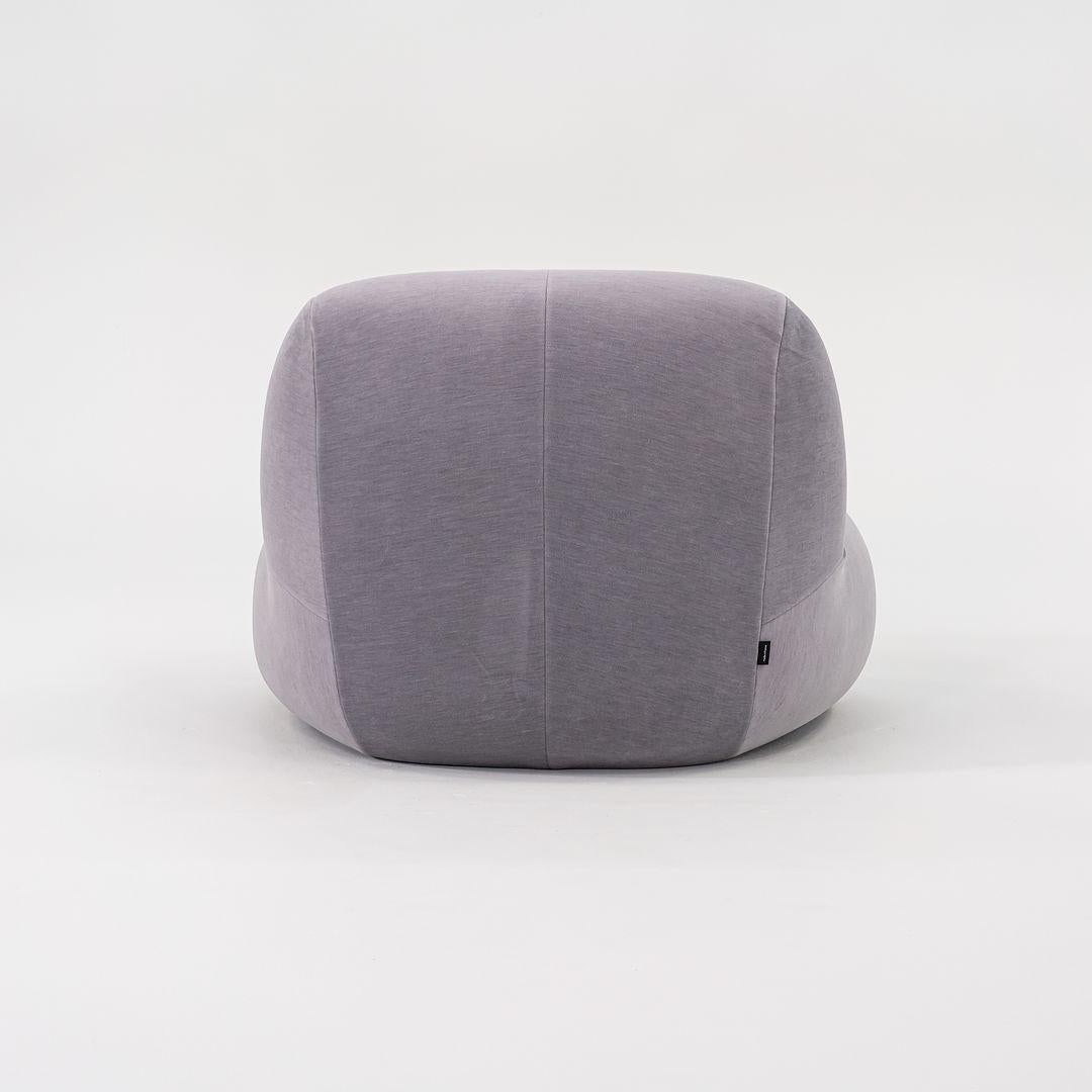 Modern 2023 Yabu Pushelberg Pukka Lounge Chair in Gentle Iron Grey Fabric Upholstery For Sale