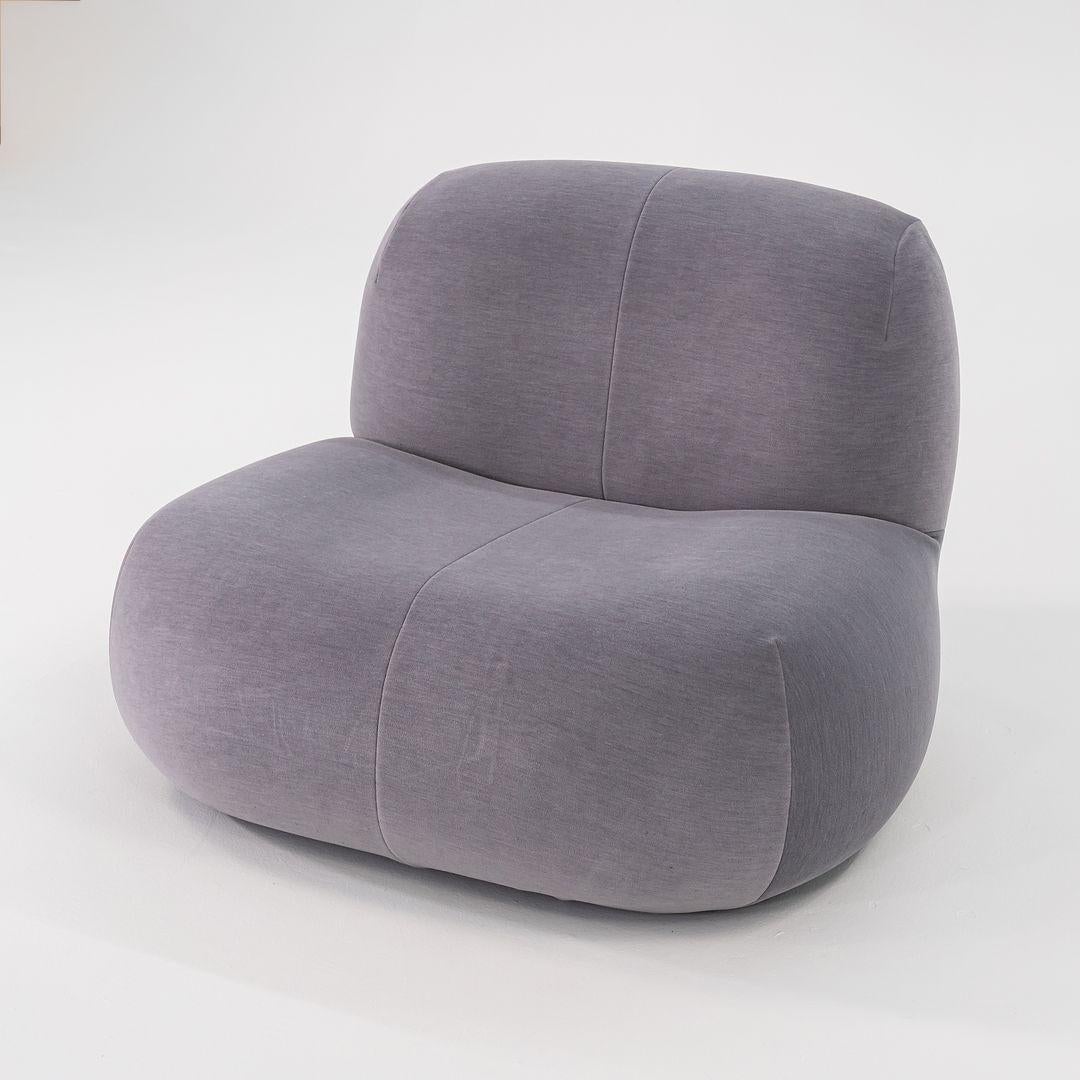 Contemporary 2023 Yabu Pushelberg Pukka Lounge Chair in Gentle Iron Grey Fabric Upholstery For Sale