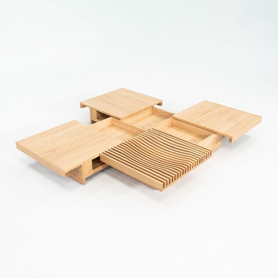 2024 Atilla Kuzu for CondeHouse Barringer Slide Coffee Table in Japanese Oak For Sale 1