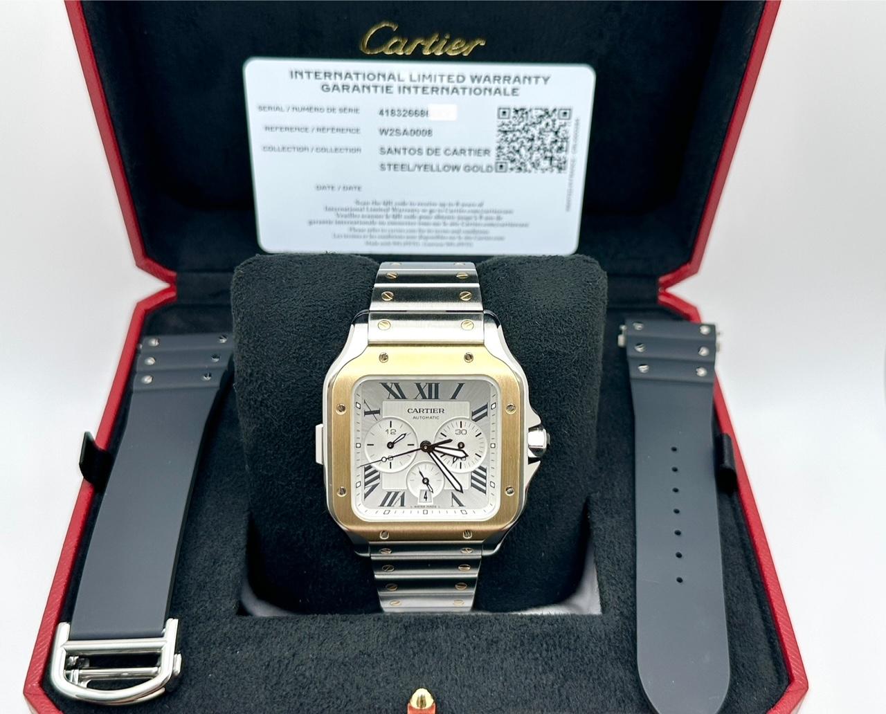 Numero di stile: W2SA0008



Anno: 2024

 

Model No: Cronografo Cartier XL Santos

 

Materiale della cassa: Acciaio inossidabile

 

Cinturino: oro giallo 18 carati e acciaio inossidabile - cinturino in gomma Extra Factory

 

Lunetta: oro giallo