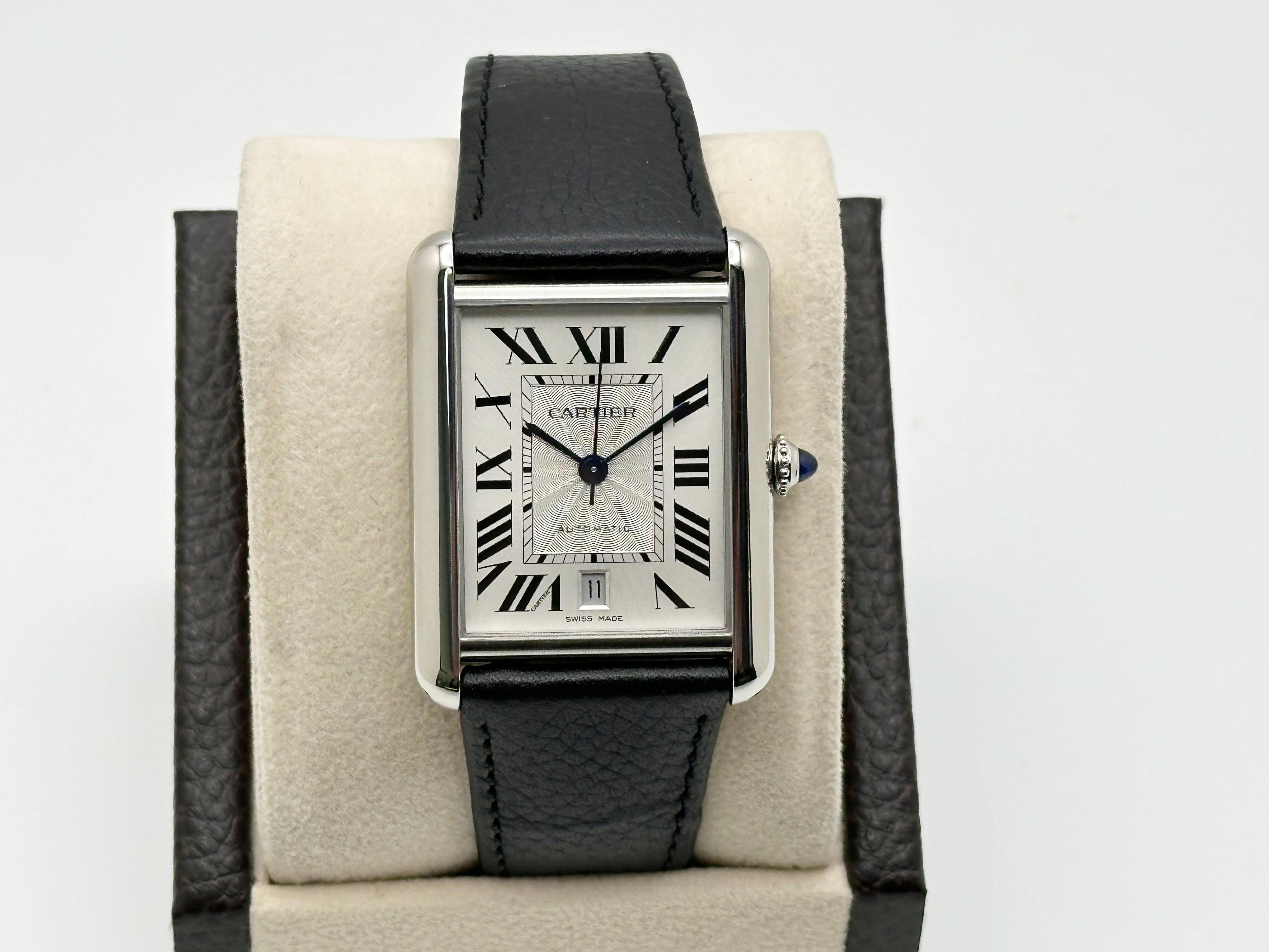 Cartier Tank Must XL WSTA0040 Ref 4342 Silver Dial Steel Box Paper