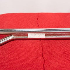 2024 Eero Saarinen for Knoll Womb Lounge Chair in Red Fabric and Chrome