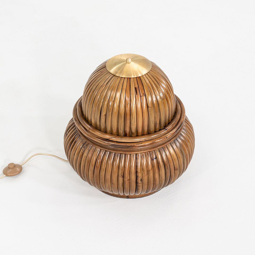 2024 Gabriella Crespi per Gubi Lampada da terra Bohemian 72 in rattan In condizioni buone in vendita a Philadelphia, PA
