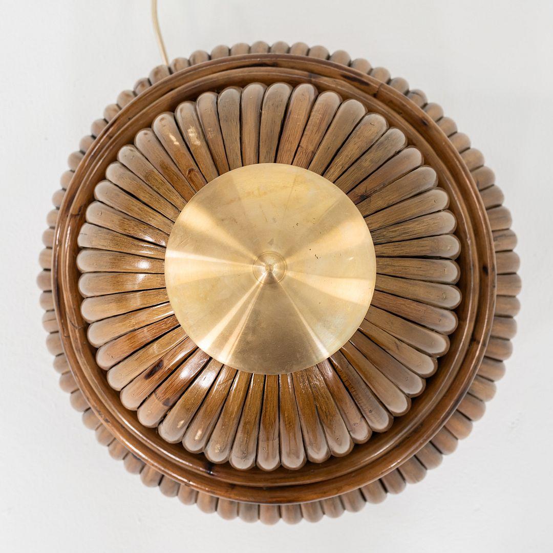 XXI secolo e contemporaneo 2024 Gabriella Crespi per Gubi Lampada da terra Bohemian 72 in rattan in vendita