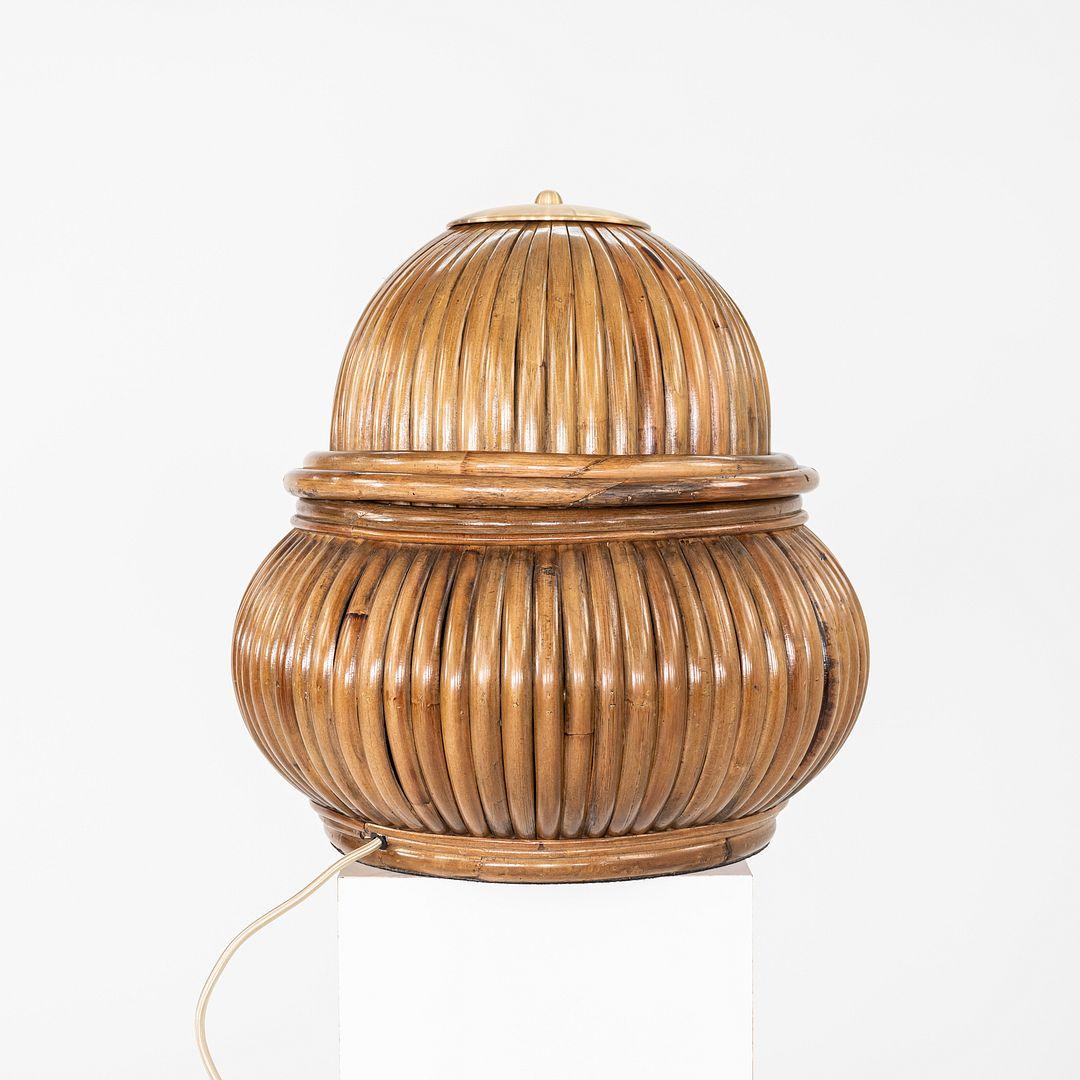 2024 Gabriella Crespi per Gubi Lampada da terra Bohemian 72 in rattan in vendita 2