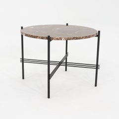 2024 GamFratesi for GUBI TS Coffee Table with Emperador Marble Top Black Base