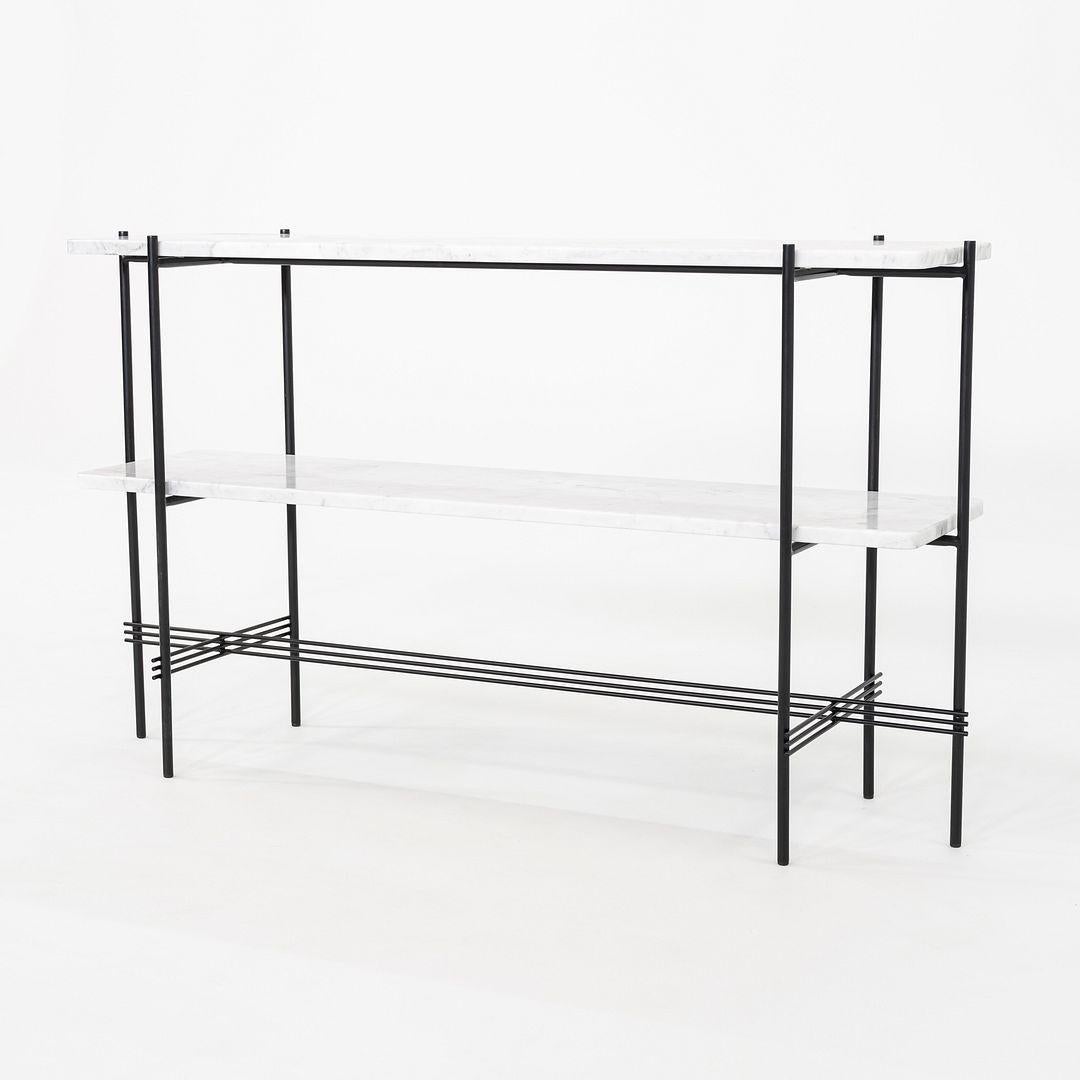 2024 GamFratesi for GUBI TS Console with White Marble Shelves and Metal Frame For Sale 4