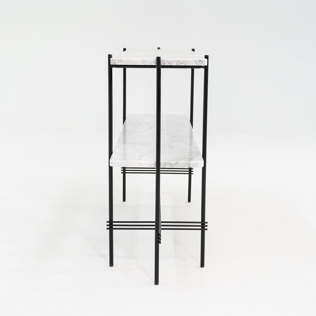 2024 GamFratesi for GUBI TS Console with White Marble Shelves and Metal Frame For Sale 2