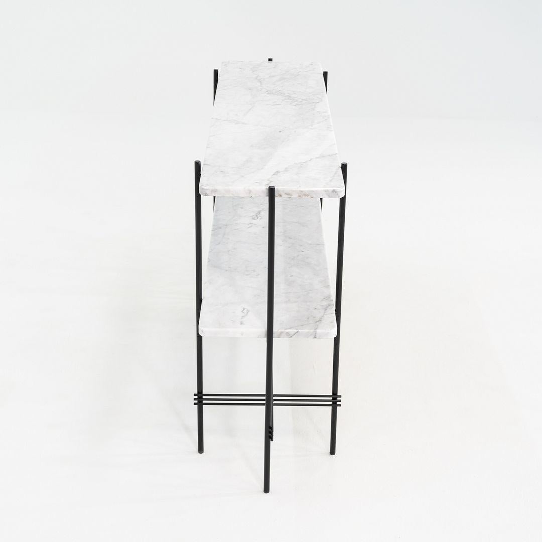 2024 GamFratesi for GUBI TS Console with White Marble Shelves and Metal Frame For Sale 3