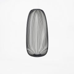 2024 Garcia Cumini for Foscarini Spokes 1 LED Suspension Lamp in Black
