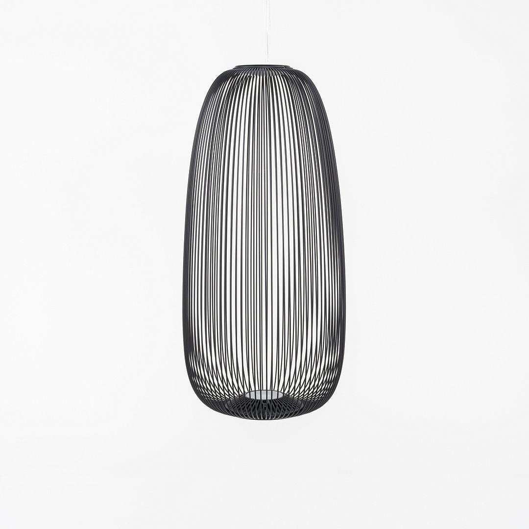 Moderno 2024 Garcia Cumini per Foscarini Spokes 1 Lampada a Sospensione LED in Nero in vendita