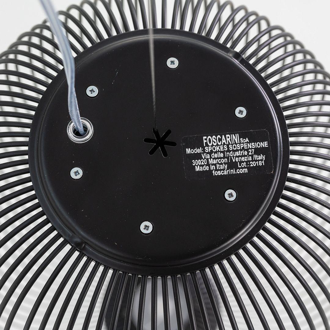 2024 Garcia Cumini per Foscarini Spokes 1 Lampada a Sospensione LED in Nero In condizioni ottime in vendita a Philadelphia, PA