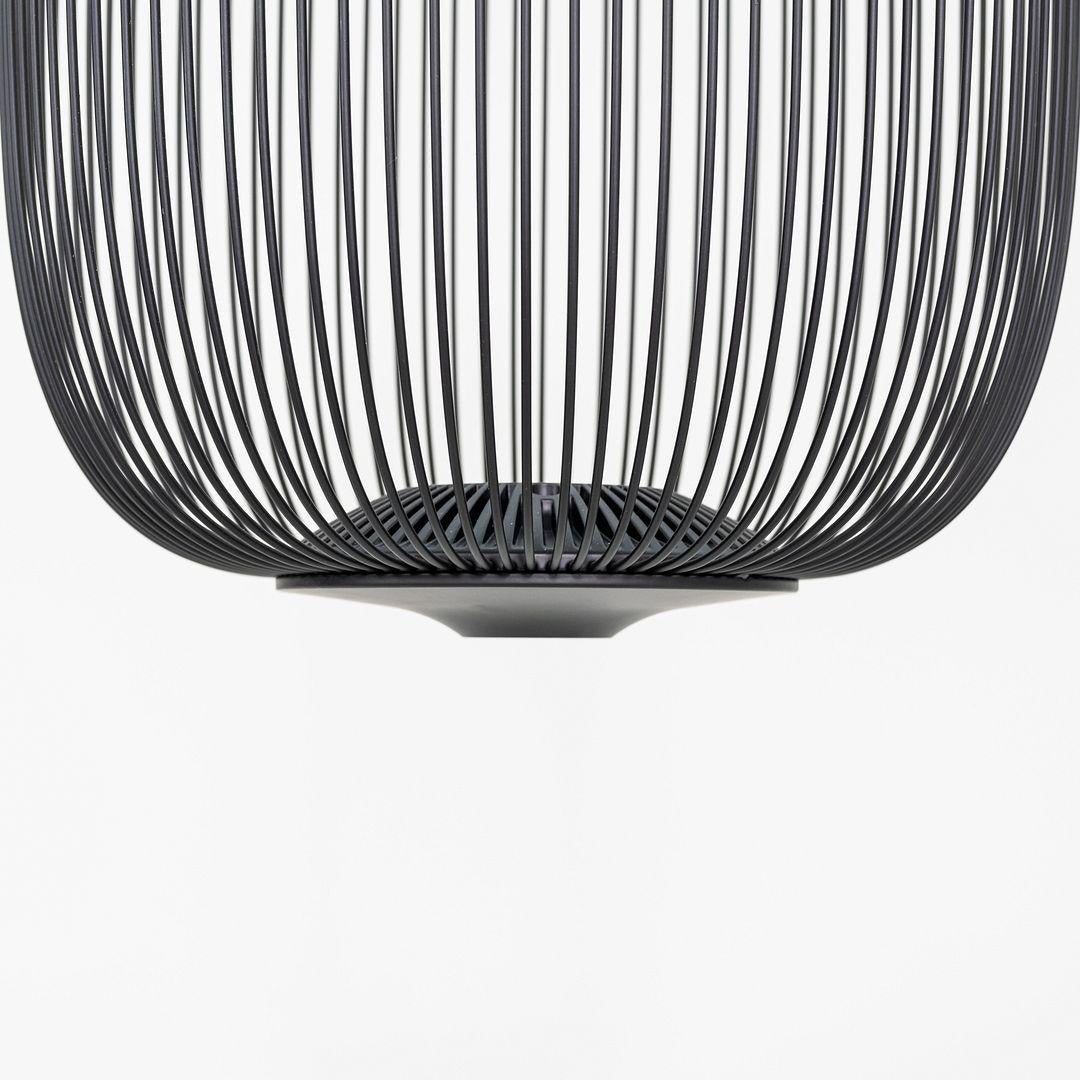 XXI secolo e contemporaneo 2024 Garcia Cumini per Foscarini Spokes 1 Lampada a Sospensione LED in Nero in vendita