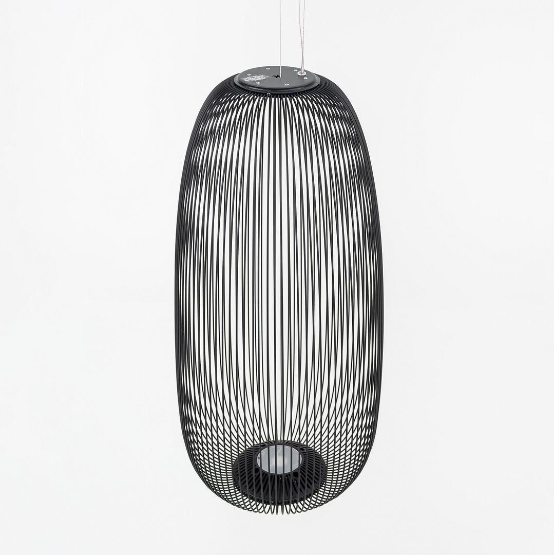 Alluminio 2024 Garcia Cumini per Foscarini Spokes 1 Lampada a Sospensione LED in Nero in vendita