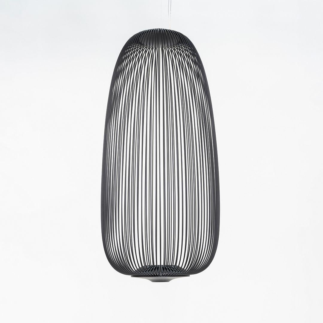 2024 Garcia Cumini per Foscarini Spokes 1 Lampada a Sospensione LED in Nero in vendita 1
