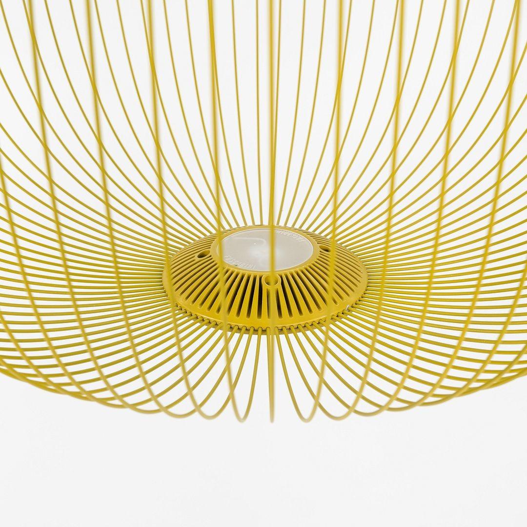 2024 Garcia Cumini for Foscarini Spokes 2 Large LED Suspension Lamp in Gold For Sale 1