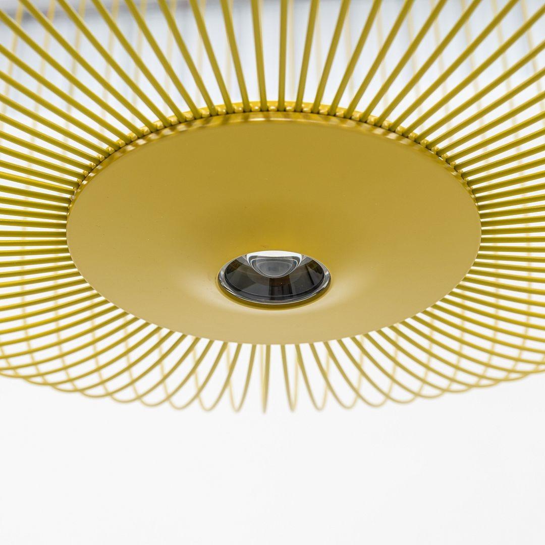 2024 Garcia Cumini for Foscarini Spokes 2 Large LED Suspension Lamp in Gold For Sale 2