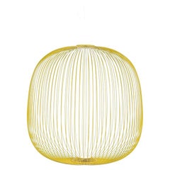 2024 Garcia Cumini for Foscarini Spokes 2 Large LED Suspension Lamp in Gold