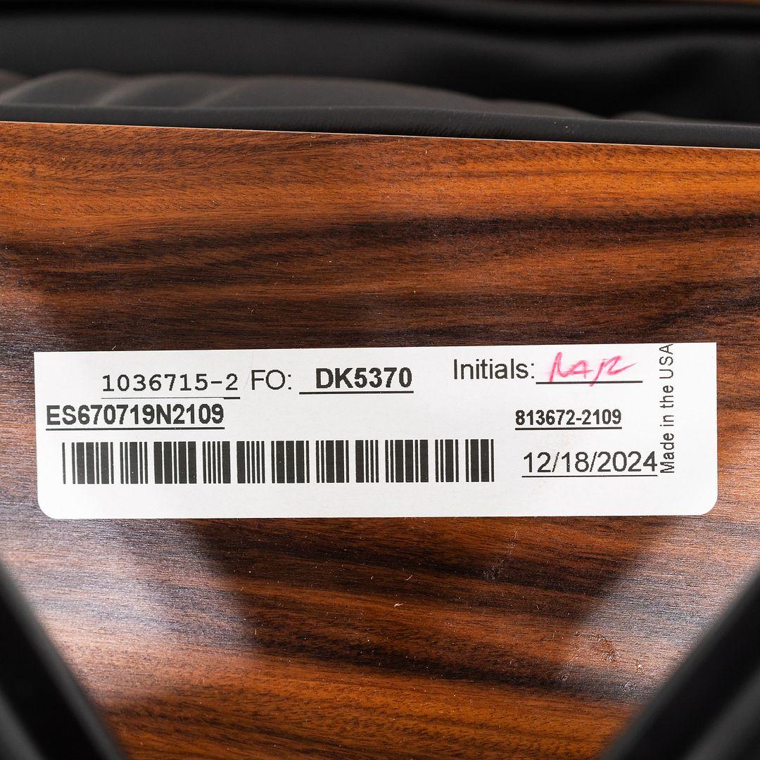 2024 Chaise longue et ottoman Eames d'Herman Miller en cuir noir Bon état - En vente à Philadelphia, PA