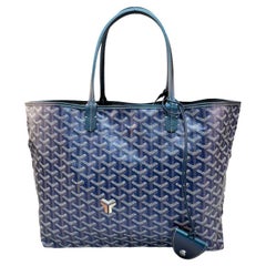 2024 Limited Edition Iridescent Blue Saint Louis Goyard Tote