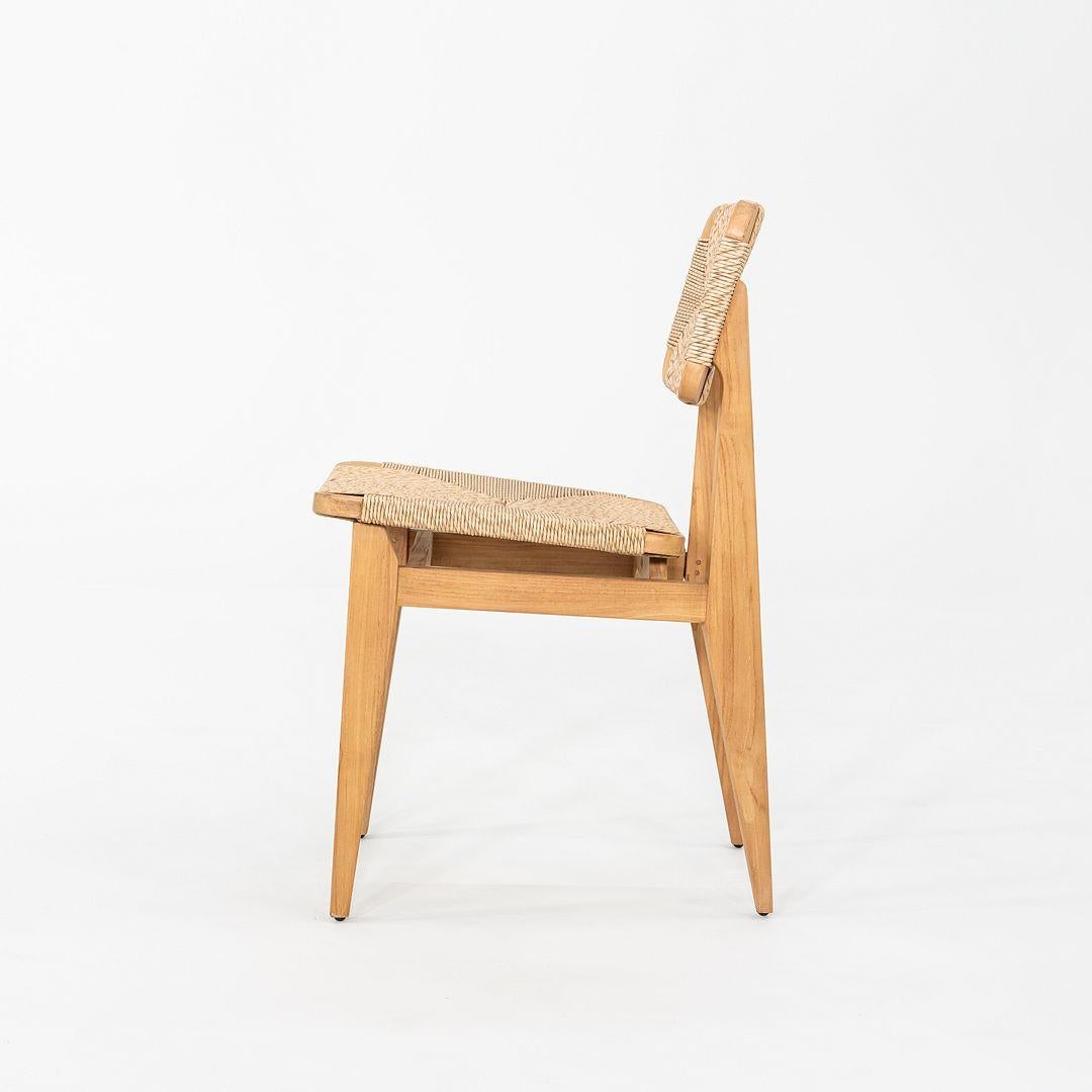 Moderne Marcel Gascoin pour GUBI C-Chaise d'extérieur en teck naturel 2024 en vente