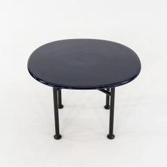 2024 OEO Studio für GUBI Carmel Couchtisch mit pazifischer blauer Platte 23"