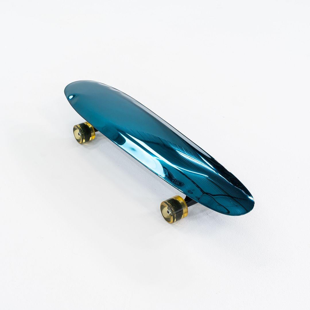 Skateboard Oskar Zieta pour Zieta Bolid en acier inoxydable bleu 2024 Bon état - En vente à Philadelphia, PA
