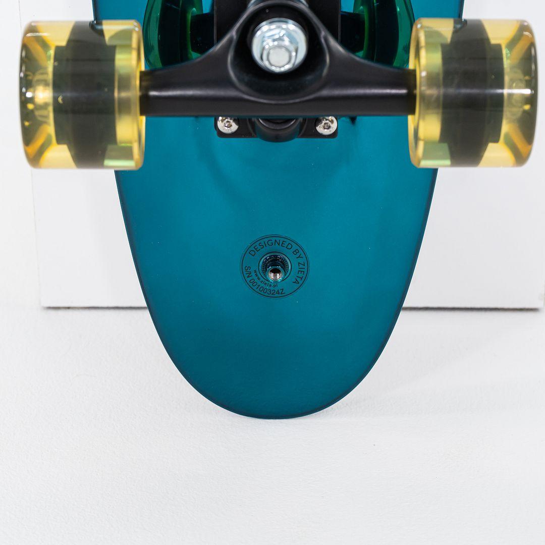 Skateboard Oskar Zieta pour Zieta Bolid en acier inoxydable bleu 2024 en vente 1