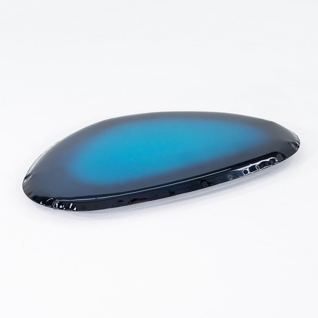 2024 Oskar Zieta für Zieta Tafla O3-Spiegel in Deep Space Blue (Edelstahl) im Angebot