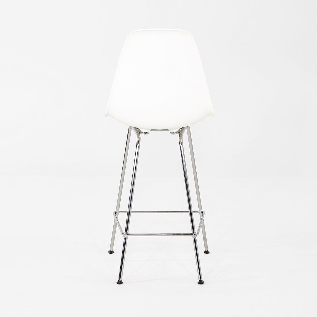 2024 Pair of Herman Miller Eames Plastic Counter Stools with Chrome Bases For Sale 4
