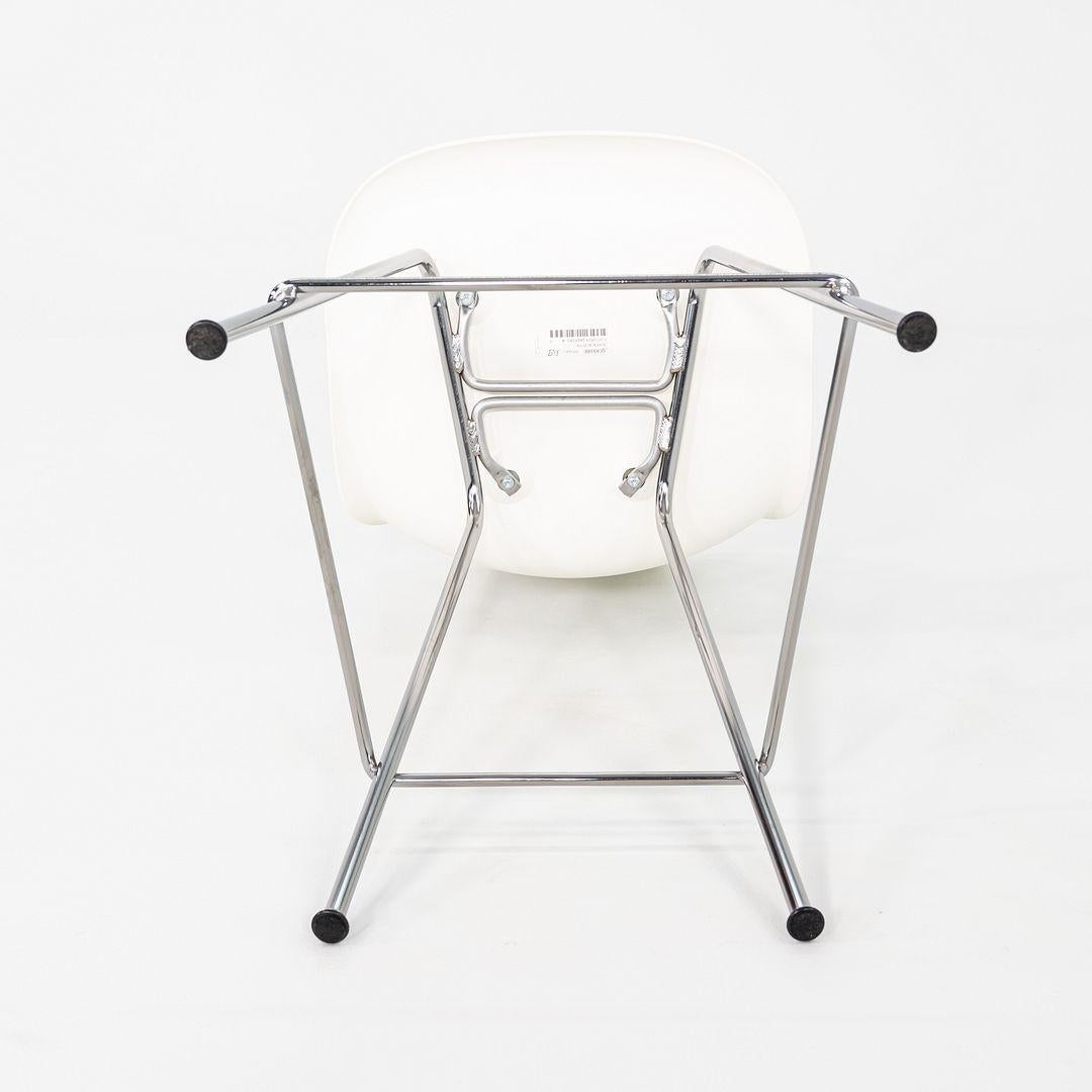 2024 Pair of Herman Miller Eames Plastic Counter Stools with Chrome Bases For Sale 2
