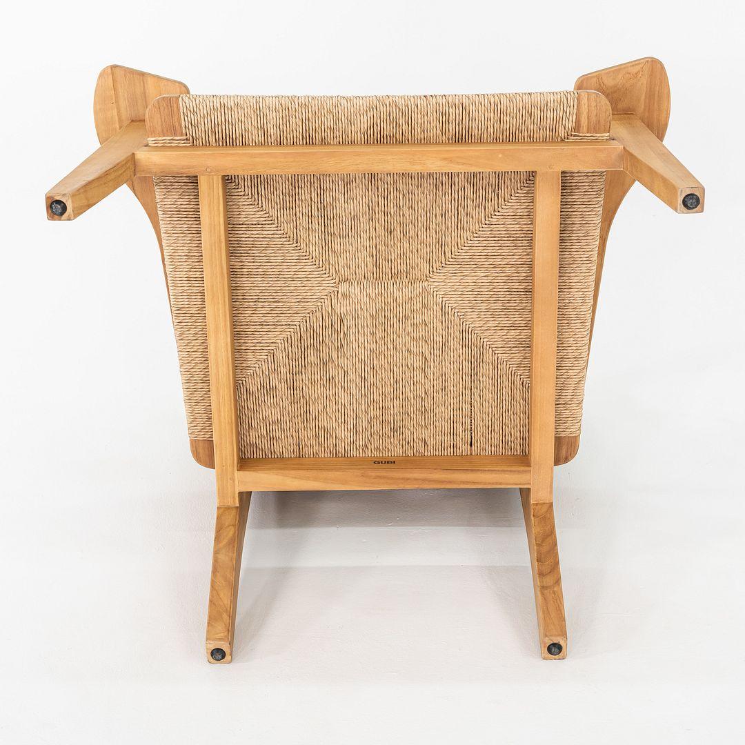 Paire de chaises d'extérieur Marcel Gascoin pour GUBI F en teck naturel 2024 en vente 5