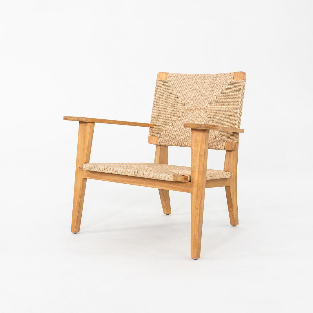 Danois Paire de chaises d'extérieur Marcel Gascoin pour GUBI F en teck naturel 2024 en vente